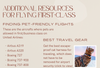 First-Class Flying - Additional Resources